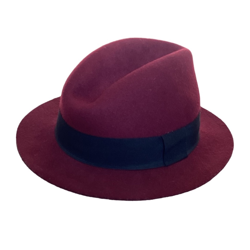 H&M burgundy wool fedora | Size S/M
